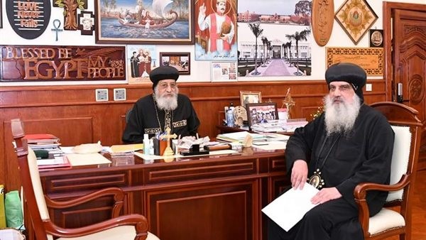 لمناقشة أمور خاصة بالخدمة.. البابا تواضروس يستقبل أسقفي الأقصر وقطاع شبرا الشمالية
