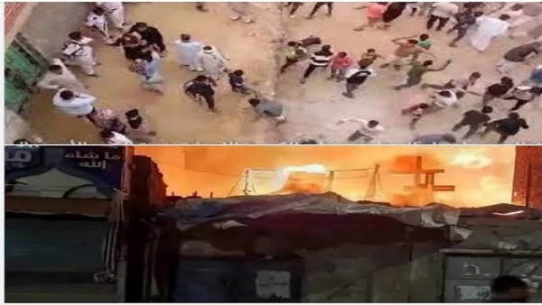 عائلات قرية الكوم الأحمر بالمنيا يقدمون اعتذار للأقباط للهجوم على مبنى الكنيسة الإنجيلية ويتعهدون بعدم تكرار الأحداث