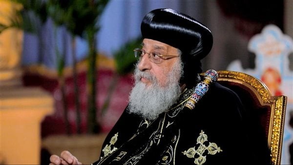 البابا تواضروس يلقي العظة الأسبوعية من الكنيسة المرقسية بمحطة الرمل