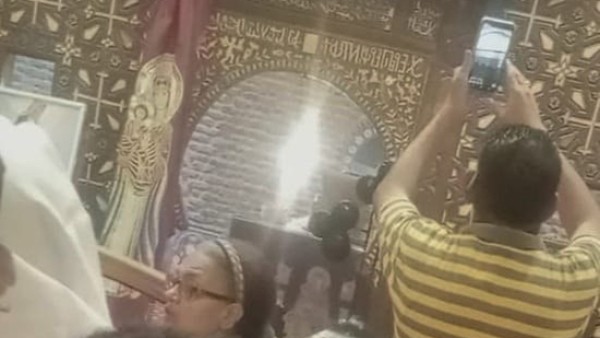 عاجل.. ظهور السيدة العذراء بكنيستها بمسطرد