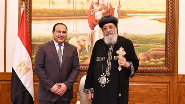 البابا تواضروس يستقبل الأمين العام لمركز الملك عبدالله بن عبد العزيز العالمي للحوار بين أتباع الأديان والثقافات