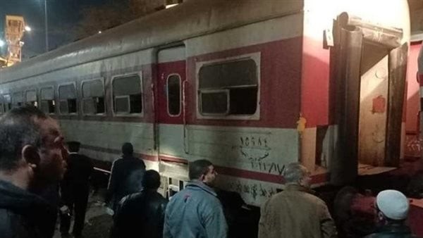 ارتفاع ضحايا حادث قطار قويسنا إلى حالة وفاة و6 مصابين والقبض على سائق المقطورة