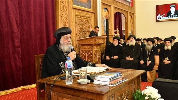 البابا تواضروس يترأس قداس عيد الغطاس بالإسكندرية