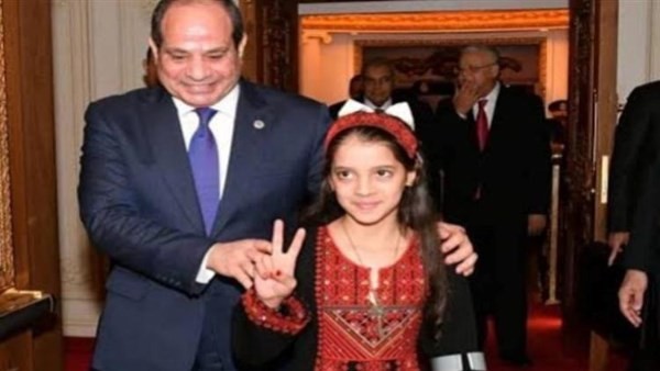 المفاجأة الأجمل فى حياتى .. الطفلة الفلسطينية ريتاج: أشكر الرئيس السيسي لأنه السبب في إيقاف الحرب