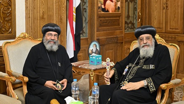 البابا تواضروس يستقبل الأنبا ديسقورس أسقف جنوبي ألمانيا