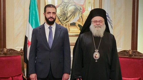 الشرع يزور الكنيسة المريمية بدمشق ويلتقي البطريرك يوحنا العاشر