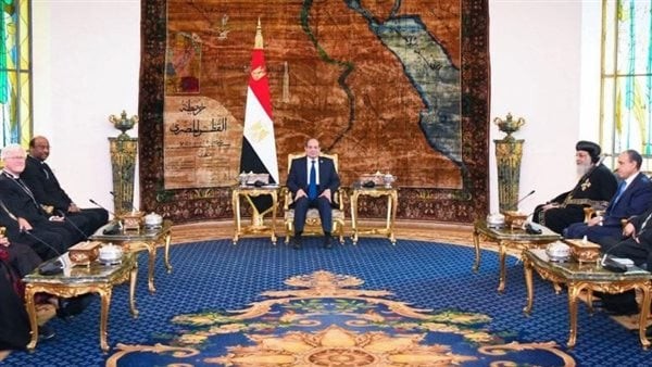 وفد مجلس الكنائس العالمي يشكر السيسي على جهود مصر في الأزمة السودانية