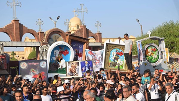 استمرار نهضة دير الشهيد العظيم مارجرجس بالرزيقات في احتفالات عيده السنوي