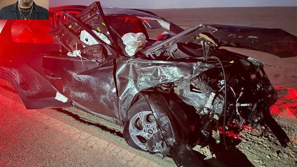 بين الحياة والموت، لحظة حادث التصادم المروع لسيارة إسماعيل الليثي بالطريق الصحراوي (فيديو)