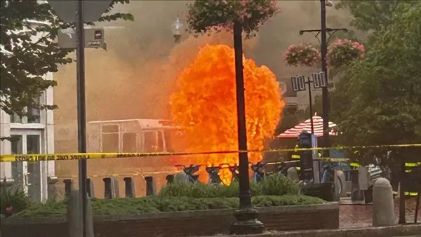 انفجار في جامعة هارفارد والسلطات الأمريكية تلاحق شابين مقنعين (صور)