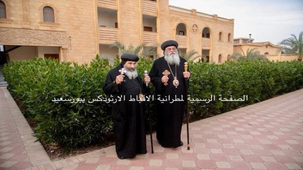 مطران بورسعيد يستقبل الأنبا أنطونيوس في دير الأمير تادرس الشطبي والقديس موسى بسرابيوم