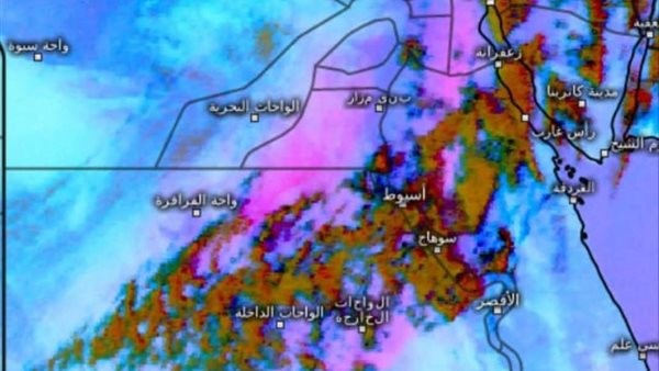 صور الأقمار الصناعية.. انخفاض شدة الرياح والرمال المثارة على القاهرة الكبرى وشمال البلاد