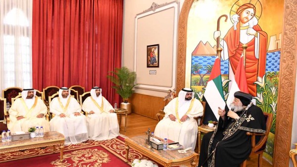 البابا تواضروس لـ ولي عهد الفُجيرة: الكنيسة تبنى علاقاتها على المحبة مع الجميع