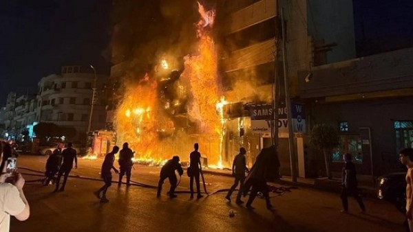 تفاصيل انفجار أسطوانة أكسجين داخل مخزن خردة فى الدقهلية