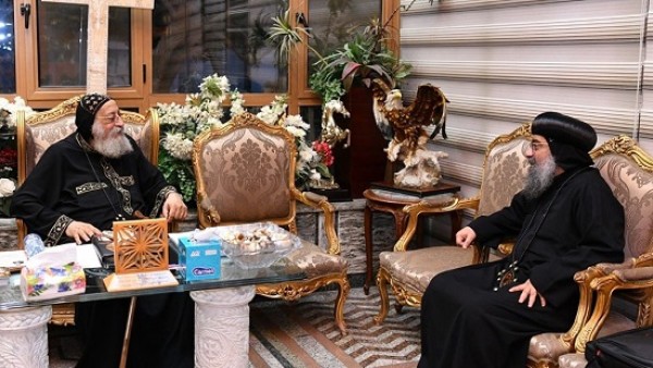 البابا تواضروس يستقبل الأنبا بولس أسقف أوتاوا مونتريال وشرقي كندا