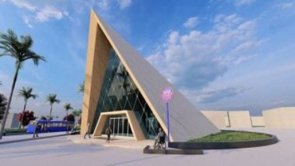 هرم رابع.. شاهد تصميم مدخل محطة الرماية بالخط الرابع للمترو.. صور