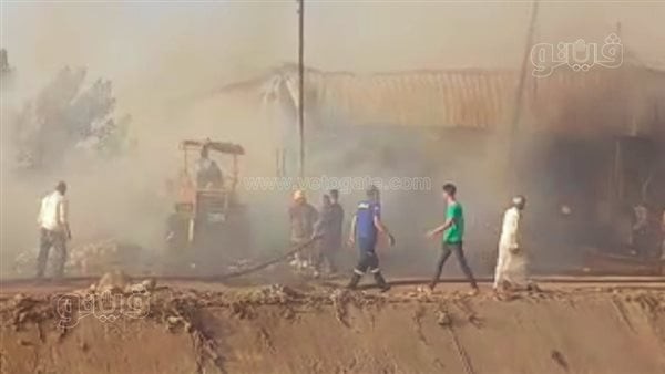 خسائر مادية فادحة، حريق يلتهم مصنعا للقطن بعزبة حميدة في الغربية (فيديو)