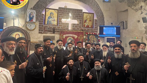 دير السيدة العذراء بالجنادلة بأسيوط يحتفل بعيد العذراء "حالة الحديد"