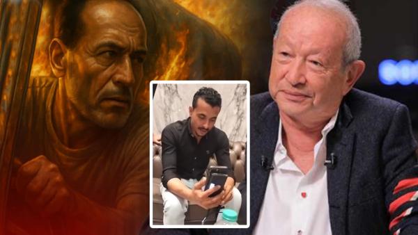 نجيب ساويرس في لحظة إنسانية مؤثرة يتحدث إلى نجل الشهيد خالد عبد العال