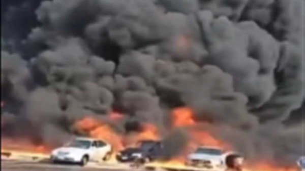 ما حقيقة الفيديو المتداول لاندلاع حريق ضخم قرب مطار القاهرة الدولي؟