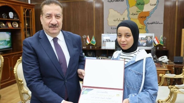 محافظ المنوفية يكرم الأولى على الجمهورية في الدبلومات الفنية