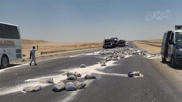 مصرع وإصابة 6 أشخاص في حادث تصادم على الطريق الصحراوي الشرقي بالمنيا