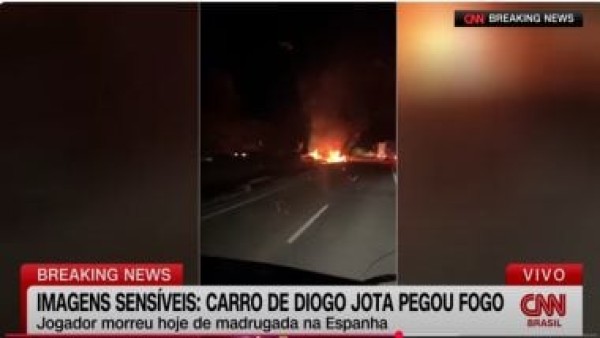 فيديو يرصد اللحظات الأولى فى حادث وفاة جوتا نجم ليفربول