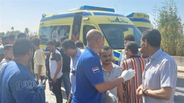 مصرع 5 أشخاص وإصابة 11 آخرين في انقلاب ميكروباص بالمنيا