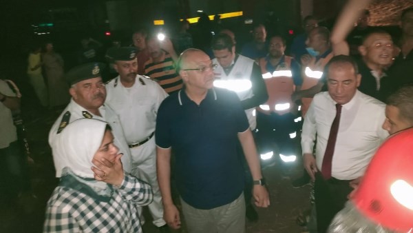 محافظ القليوبية: صرف تعويضات عاجلة لأسر ضحايا حريق مخزن البلاستيك بالقناطر