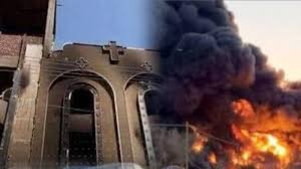 حريق محدود خارج كنيسة بالظاهر ينتهي بلا خسائر.. والكنيسة توضح