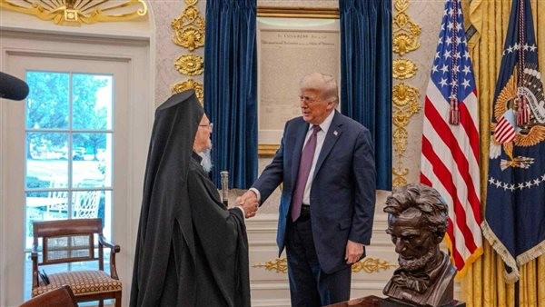 لقاء تاريخي في البيت الأبيض يجمع البطريرك برثلماوس بالرئيس الأمريكي ترامب