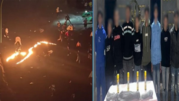 ضبط 10 أشخاص بالإسكندرية لإضرامهم النيران في الشارع أثناء احتفالات رأس السنة