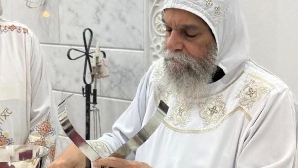 الأنبا بيشوي يدشن معمودية ويرسم شمامسة لكنيسة "أبي سيفين ومريم المصرية"